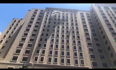 Activists rappel off building to drop giant banner #FreeOurFuture #AbolishICE